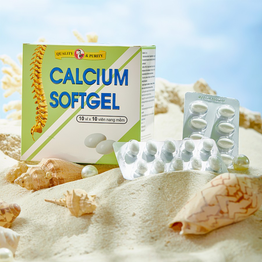 Calcium-softgel Hộp 100 viên - Phòng loãng xương