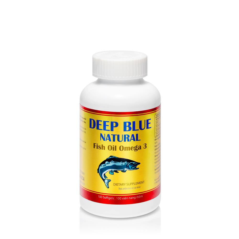 Deep blue natural fish oil omega3 - Bổ não- Sáng mắt - Khỏe tim