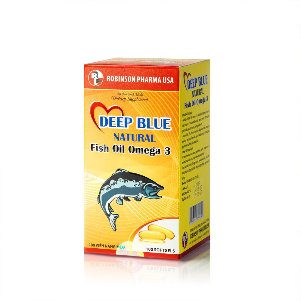 Deep blue natural fish oil omega3 - Bổ não- Sáng mắt - Khỏe tim